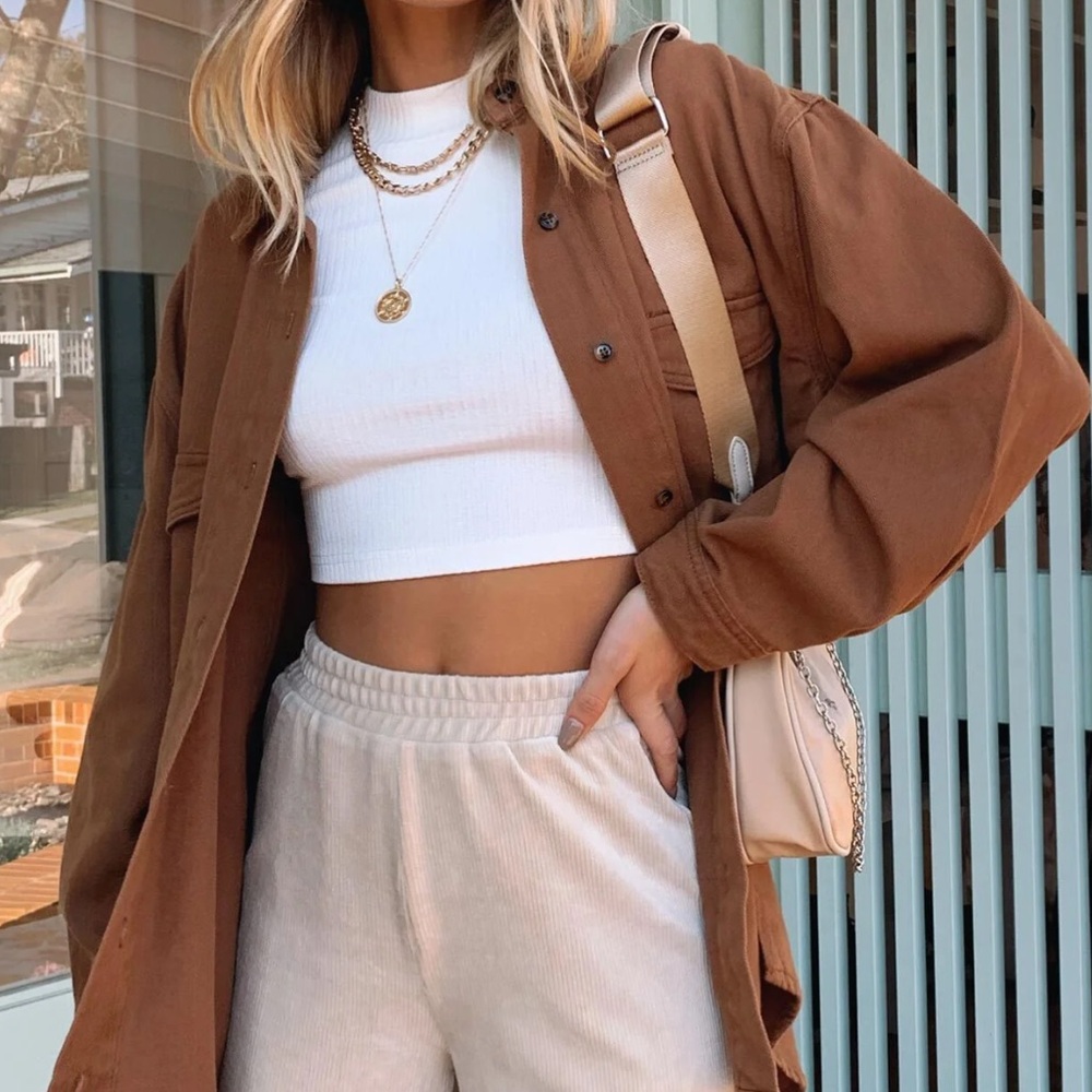 Princess Polly Neve Brown Oversized Top/Jacket